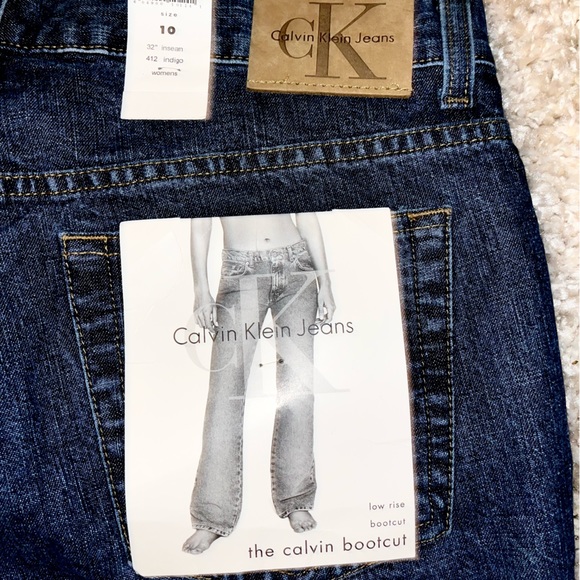 Calvin Klein Vintage 1996 Jeans Size 10 Women's Low Rise Boot Cut - Picture 5 of 5